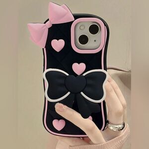 Chic Bow & Heart iPhone 15 Pro Max Case